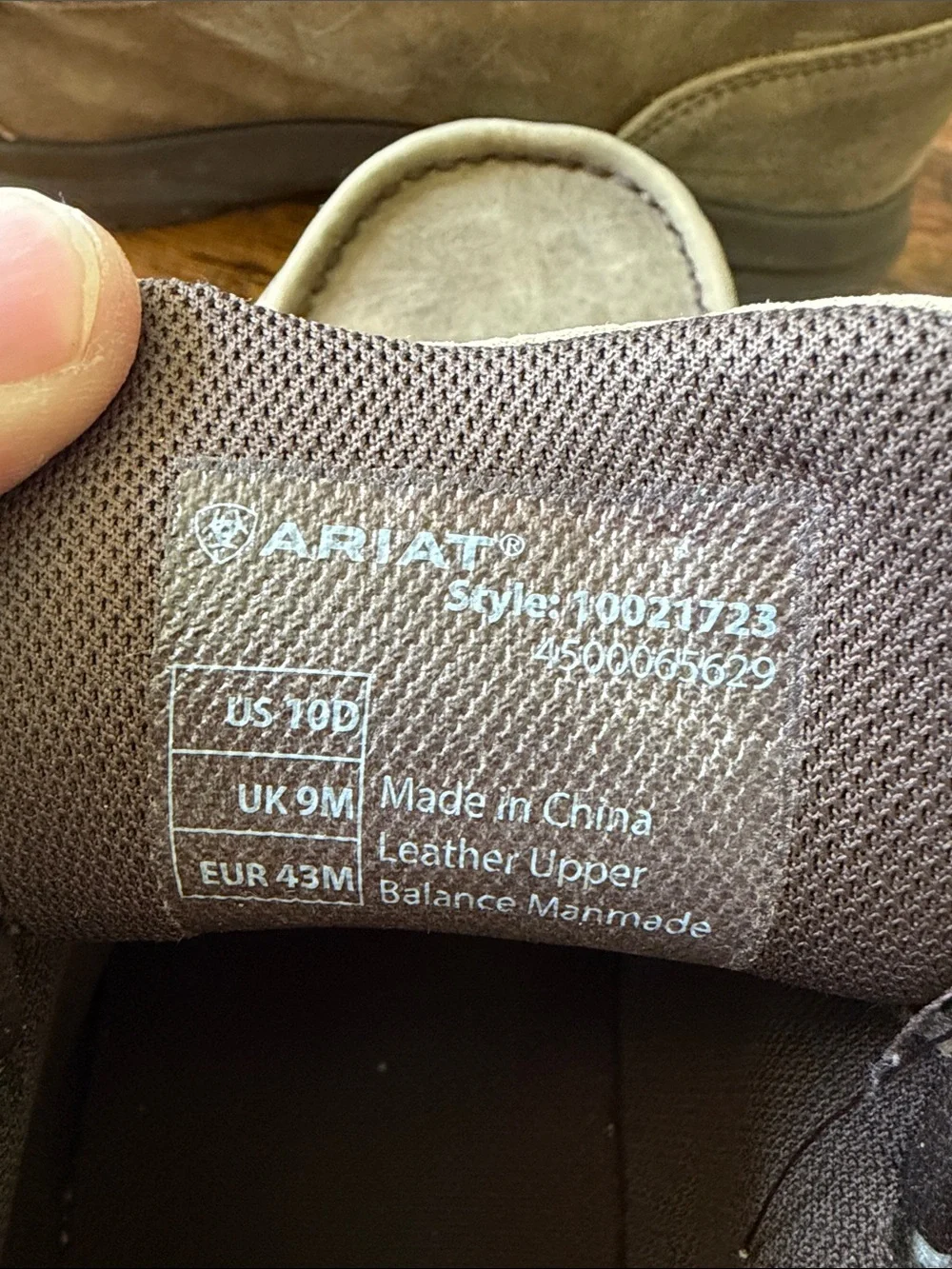 Ariat Men's Taupe Suede Chukka Boots - Picture 2 of 2